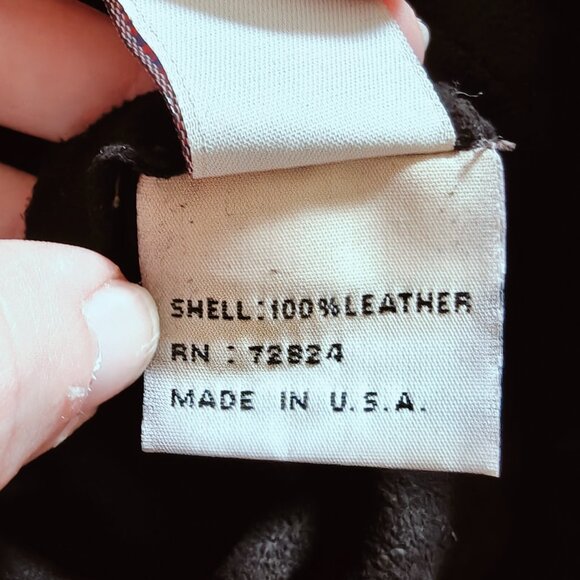 Vintage Golden Bear Suede Leather Oversized Shirt L - Picture 8 of 10